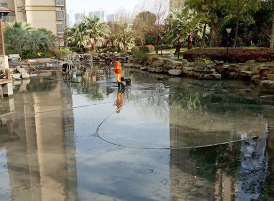 运城景观池淤泥清理